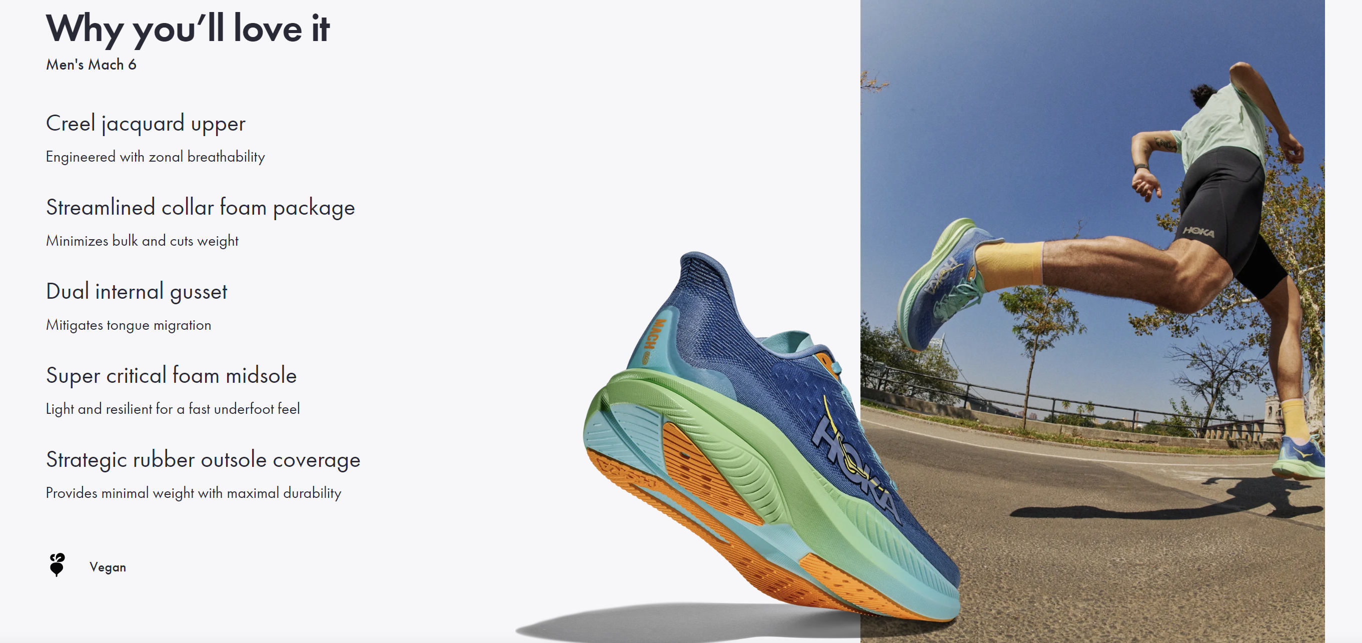 hoka mach 6 features