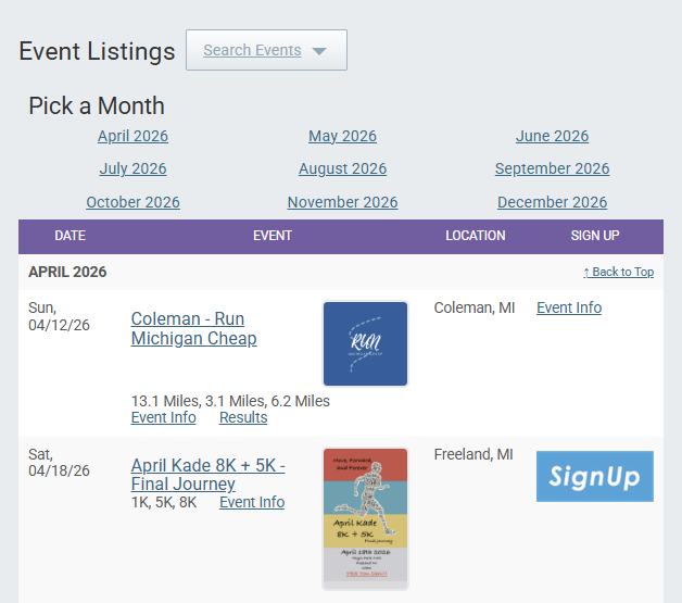 RunSignUp Local Races graphic