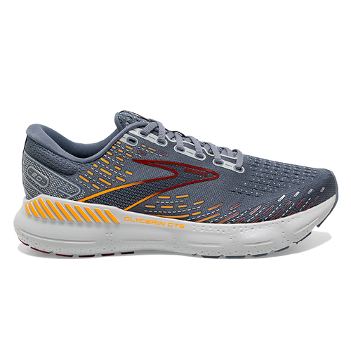 Brooks Men's Glycerin GTS 20 Grey/Chili Oil/Orange