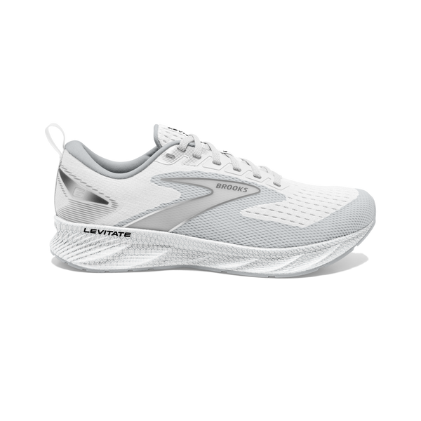 Brooks Levitate 6 Wht Oyster/Mushroom Grey Running Shoe 1103951D-126 Men10 Med D Brooks Levitate 6 Bright White Oyster Mushroom for sale | eBay main image 2