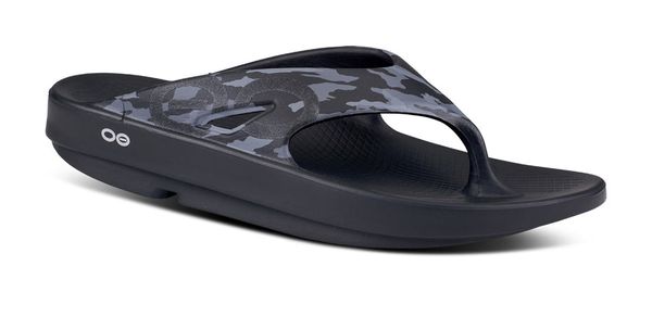 OOFOS Men's OOriginal Sport Thong Black Camo