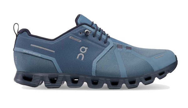 ON RUNNING Men's Cloud 5 Waterproof Metal/Navy