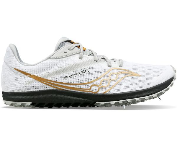 Saucony Women's Kilkenny XC 9 Spike Sneaker | Cross Country Running Shoes White/Black