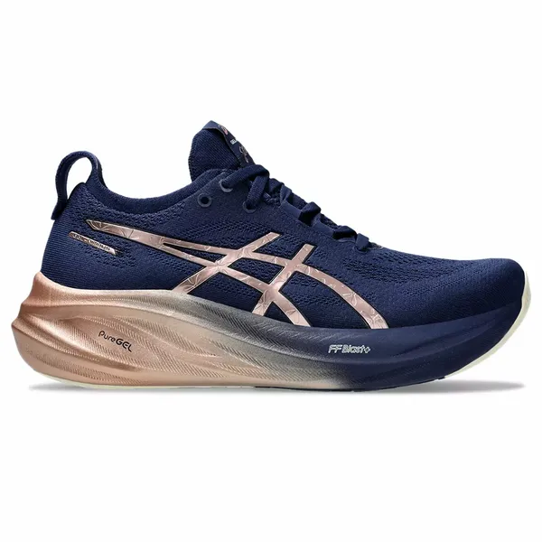 【新品未使用】ASICS GOLDSTAGE MA 3 26.0 ASICS Women's GEL-NIMBUS 26 PLATINUM BLUE EXPANSE/ROSE GOLD